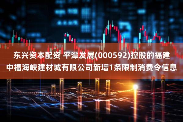东兴资本配资 平潭发展(000592)控股的福建中福海峡建材城有限公司新增1条限制消费令信息